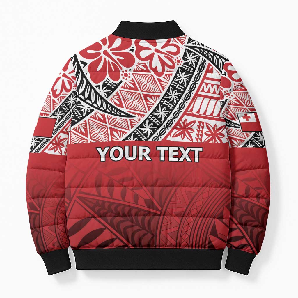 Malo e lelei Tonga Bomber Puffer Jacket Ngatu Tokelau Feletoa Fata Traditional Polynesian Pattern - Polynesian Pride