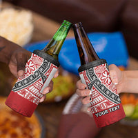 Malo e lelei Tonga 4 in 1 Can Cooler Tumbler Ngatu Tokelau Feletoa Fata Traditional Polynesian Pattern