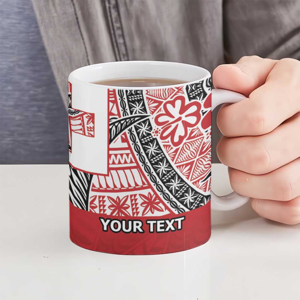 Malo e lelei Tonga Ceramic Mug Ngatu Tokelau Feletoa Fata Traditional Polynesian Pattern - Polynesian Pride