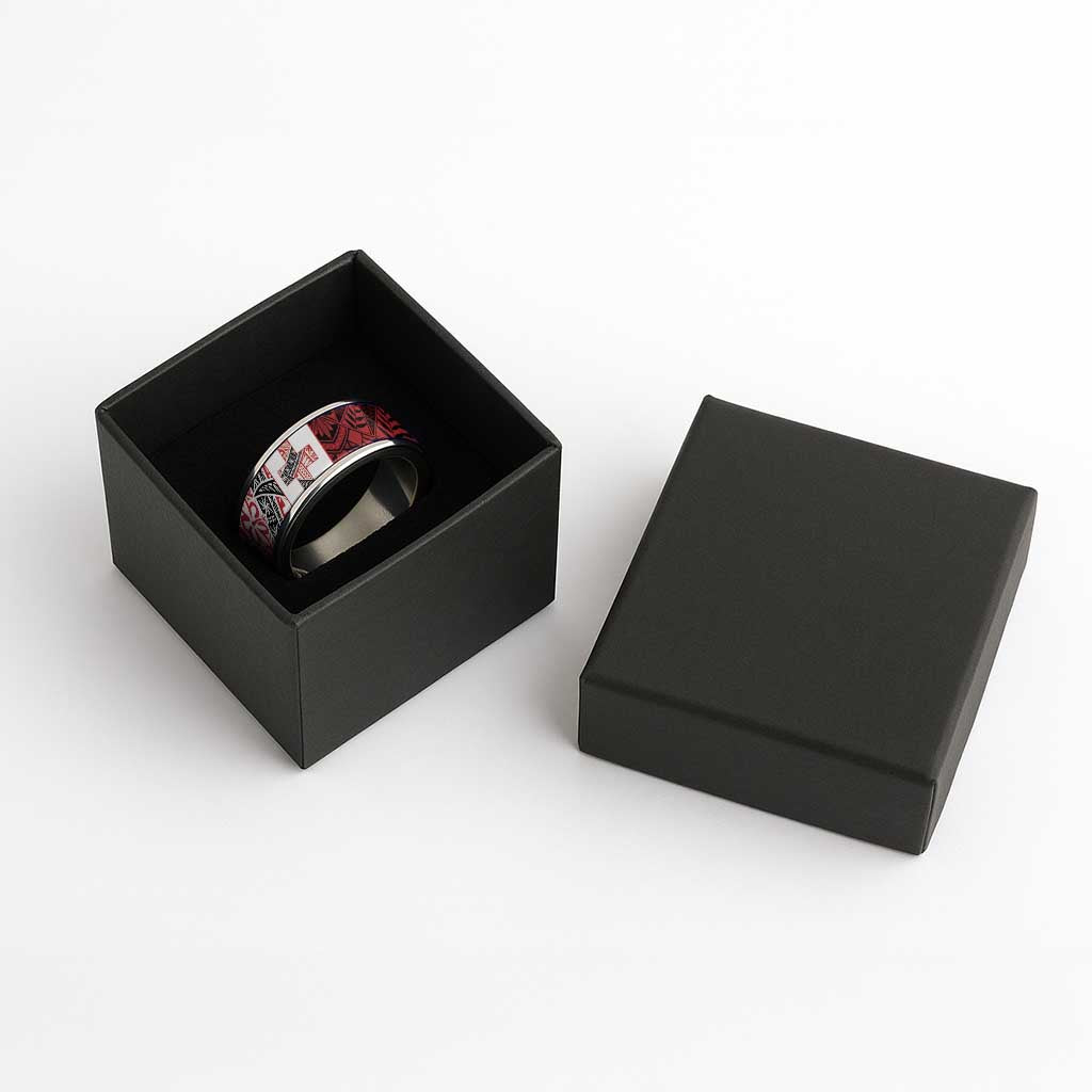 Malo e lelei Tonga Classic Ring Ngatu Tokelau Feletoa Fata Traditional Polynesian Pattern LT9 - Polynesian Pride