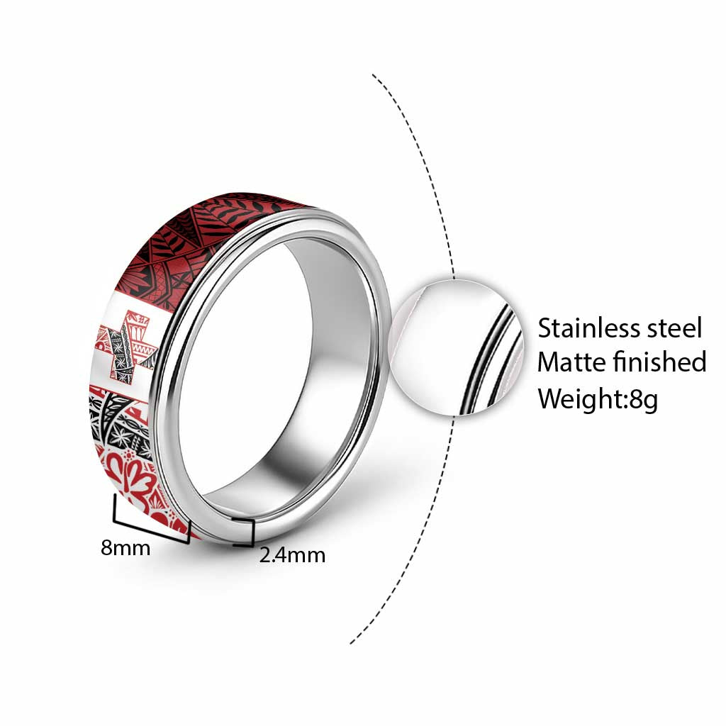Malo e lelei Tonga Classic Ring Ngatu Tokelau Feletoa Fata Traditional Polynesian Pattern LT9 - Polynesian Pride