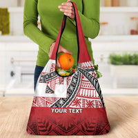 Malo e lelei Tonga Grocery Bag Ngatu Tokelau Feletoa Fata Traditional Polynesian Pattern