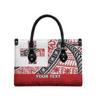 Malo e lelei Tonga Leather Bag Ngatu Tokelau Feletoa Fata Traditional Polynesian Pattern - Polynesian Pride