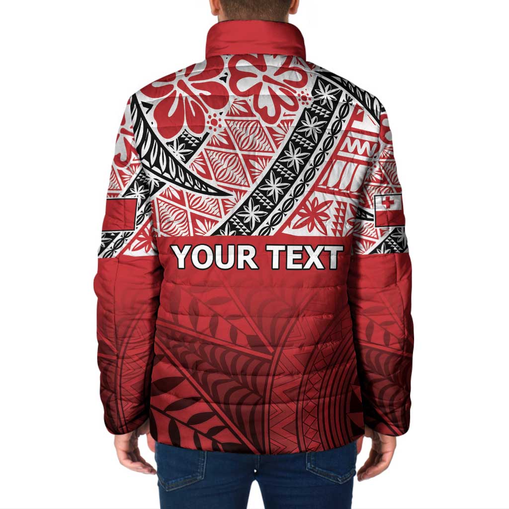 Malo e lelei Tonga Padded Jacket Ngatu Tokelau Feletoa Fata Traditional Polynesian Pattern - Polynesian Pride