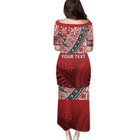 Malo e lelei Tonga Puletasi Ngatu Tokelau Feletoa Fata Traditional Polynesian Pattern