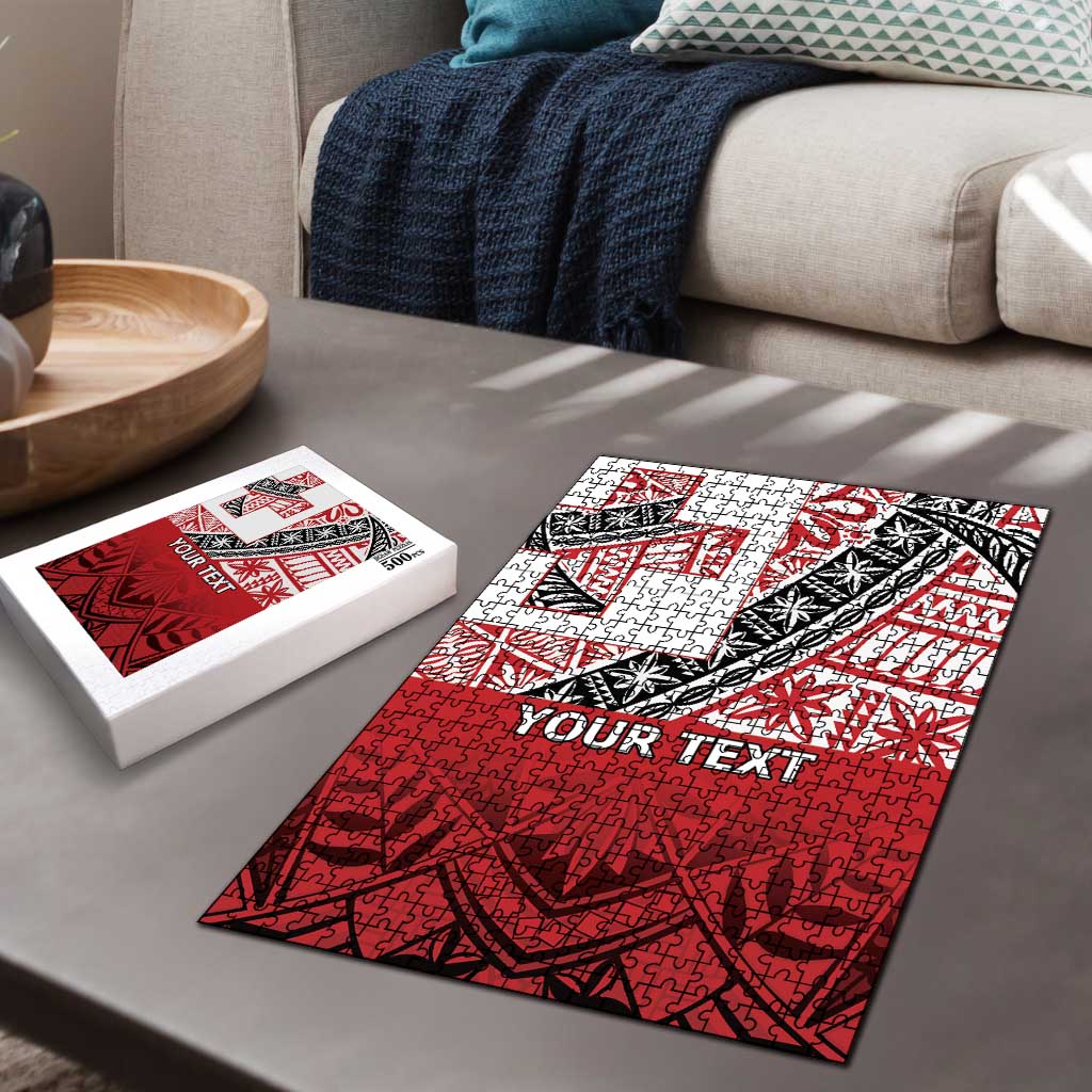 Malo e lelei Tonga Puzzle Ngatu Tokelau Feletoa Fata Traditional Polynesian Pattern - Polynesian Pride