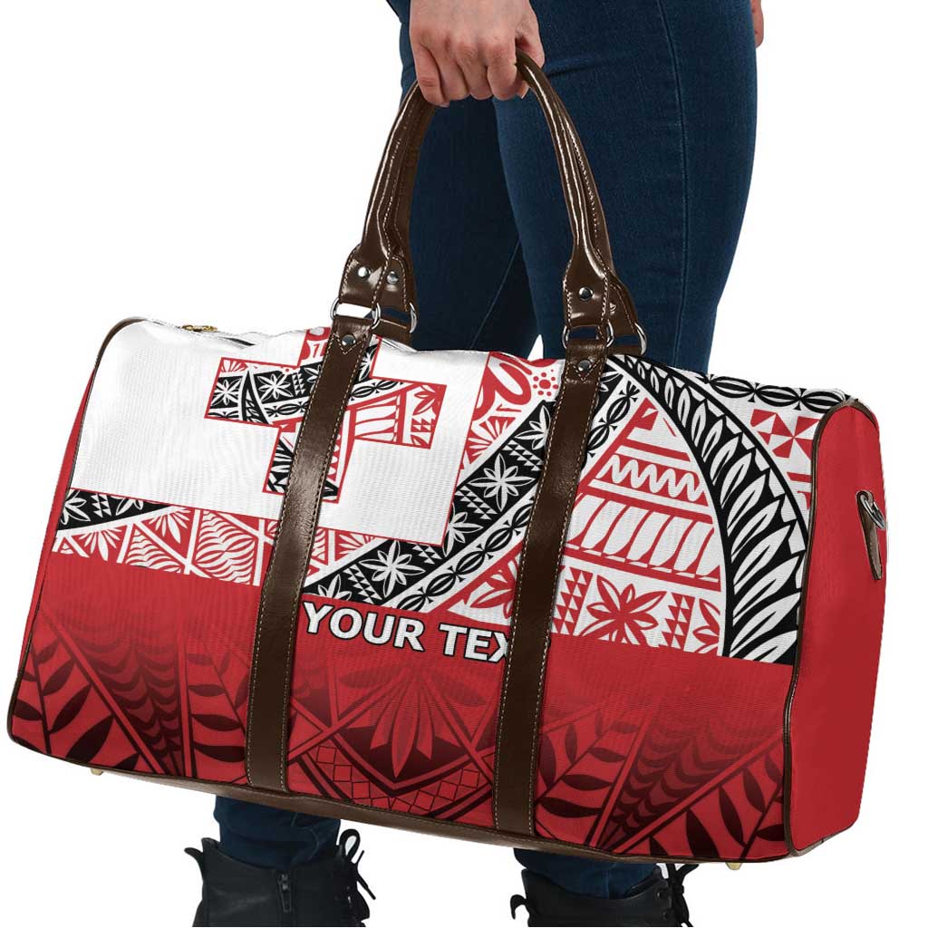 Malo e lelei Tonga Travel Bag Ngatu Tokelau Feletoa Fata Traditional Polynesian Pattern - Polynesian Pride