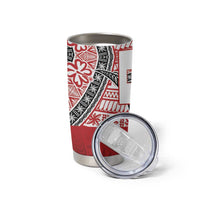 Malo e lelei Tonga Tumbler Cup Ngatu Tokelau Feletoa Fata Traditional Polynesian Pattern