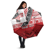 Malo e lelei Tonga Umbrella Ngatu Tokelau Feletoa Fata Traditional Polynesian Pattern - Polynesian Pride