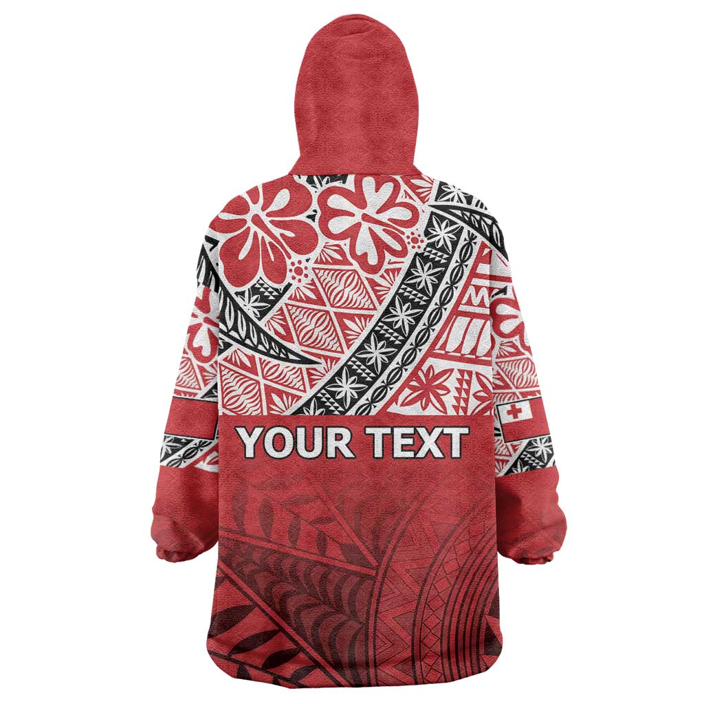 Malo e lelei Tonga Wearable Blanket Hoodie Ngatu Tokelau Feletoa Fata Traditional Polynesian Pattern LT9 - Polynesian Pride