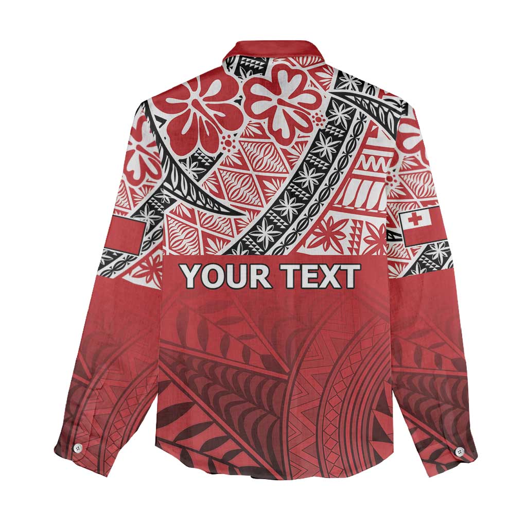 Malo e lelei Tonga Women Casual Shirt Ngatu Tokelau Feletoa Fata Traditional Polynesian Pattern LT9 - Polynesian Pride