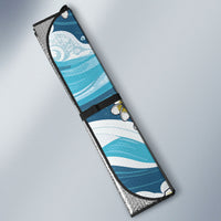 Hawaii Santa Skeleton Surfing Personalized Auto Sun Shade Mele Kalikimaka i Iulai!