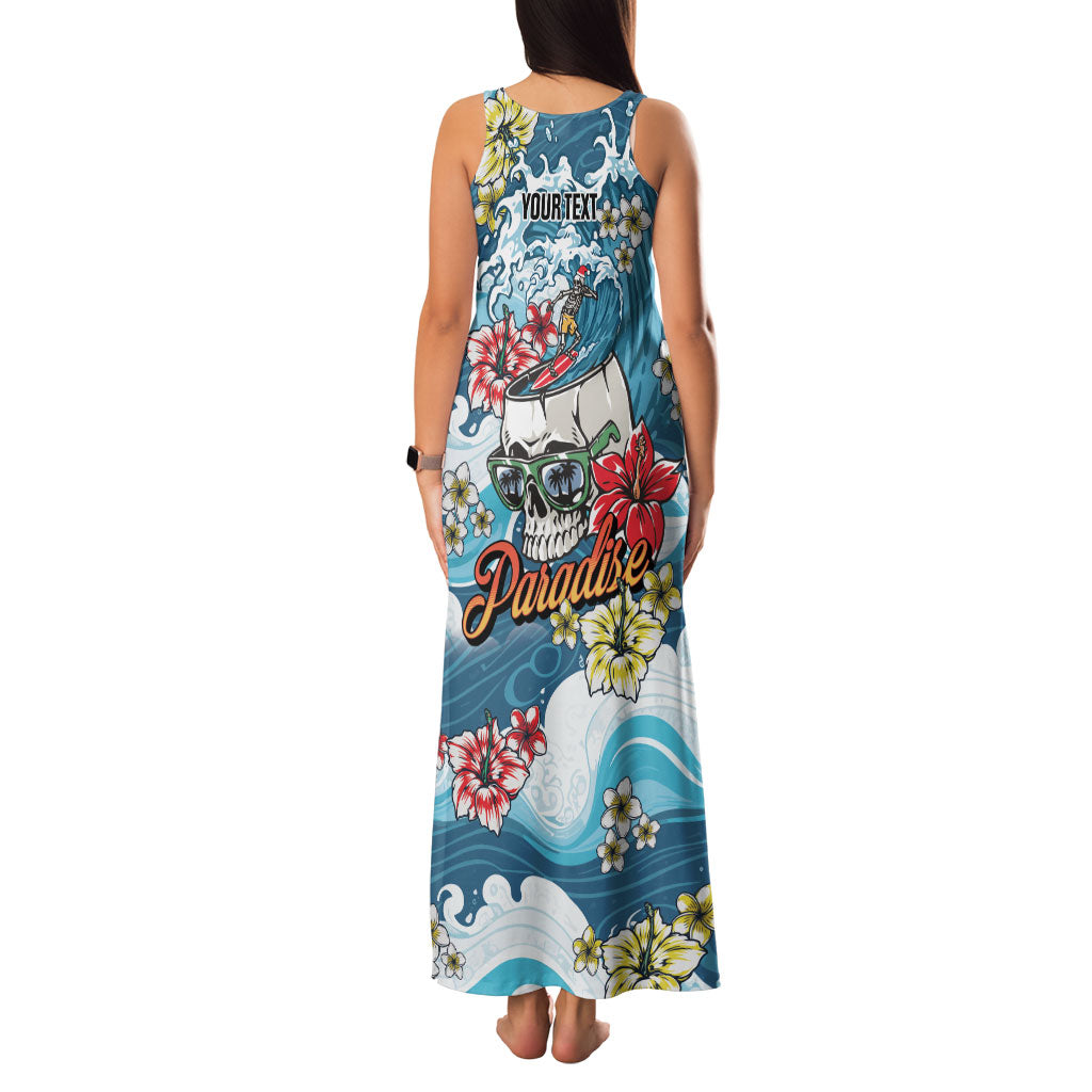 Hawaii Santa Skeleton Surfing Personalized Family Matching Tank Maxi Dress and Hawaiian Shirt Mele Kalikimaka i Iulai! LT9 - Polynesian Pride
