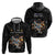 Custom Rugby Southern Hemisphere Hoodie Argentina AUNZ South Africa Mascot Black - Polynesian Pride