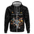 Custom Rugby Southern Hemisphere Hoodie Argentina AUNZ South Africa Mascot Black - Polynesian Pride