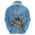 Custom Rugby Southern Hemisphere Hoodie Argentina AUNZ South Africa Mascot Blue - Polynesian Pride