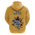 Custom Rugby Southern Hemisphere Hoodie Argentina AUNZ South Africa Mascot Gold - Polynesian Pride