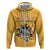 Custom Rugby Southern Hemisphere Hoodie Argentina AUNZ South Africa Mascot Gold - Polynesian Pride