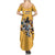 Custom Rugby Southern Hemisphere Summer Maxi Dress Argentina AUNZ South Africa Mascot Gold - Polynesian Pride