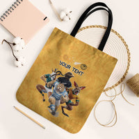 Custom Rugby Southern Hemisphere Tote Bag Argentina AUNZ South Africa Mascot Gold - Polynesian Pride