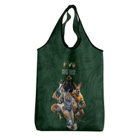 Custom Rugby Southern Hemisphere Grocery Bag Argentina AUNZ South Africa Mascot Green LT9 - Polynesian Pride