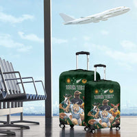 Custom Rugby Southern Hemisphere Luggage Cover Argentina AUNZ South Africa Mascot Green - Polynesian Pride