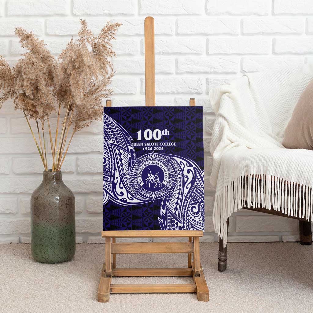 Tonga Queen Salote College 100th Years Canvas Wall Art Est 1926 Tongan Ngatu Tapa - Polynesian Pride