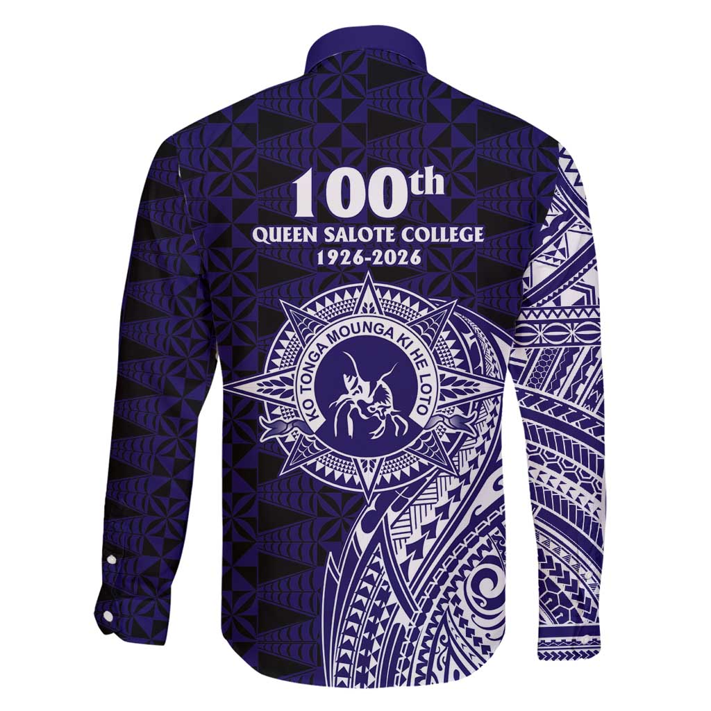 Tonga Queen Salote College 100th Years Family Matching Off Shoulder Maxi Dress and Hawaiian Shirt Est 1926 Tongan Ngatu Tapa LT9 - Polynesian Pride