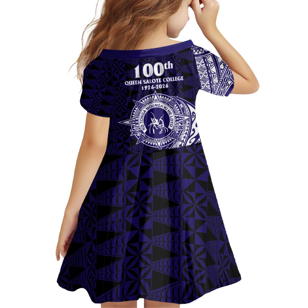 Tonga Queen Salote College 100th Years Family Matching Off Shoulder Short Dress and Hawaiian Shirt Est 1926 Tongan Ngatu Tapa - Polynesian Pride