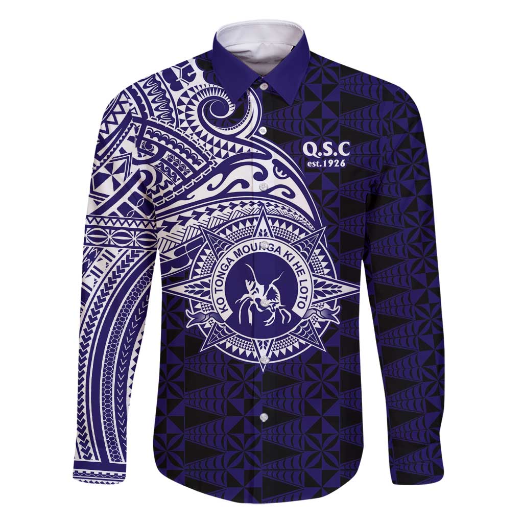 Tonga Queen Salote College 100th Years Family Matching Off Shoulder Short Dress and Hawaiian Shirt Est 1926 Tongan Ngatu Tapa - Polynesian Pride