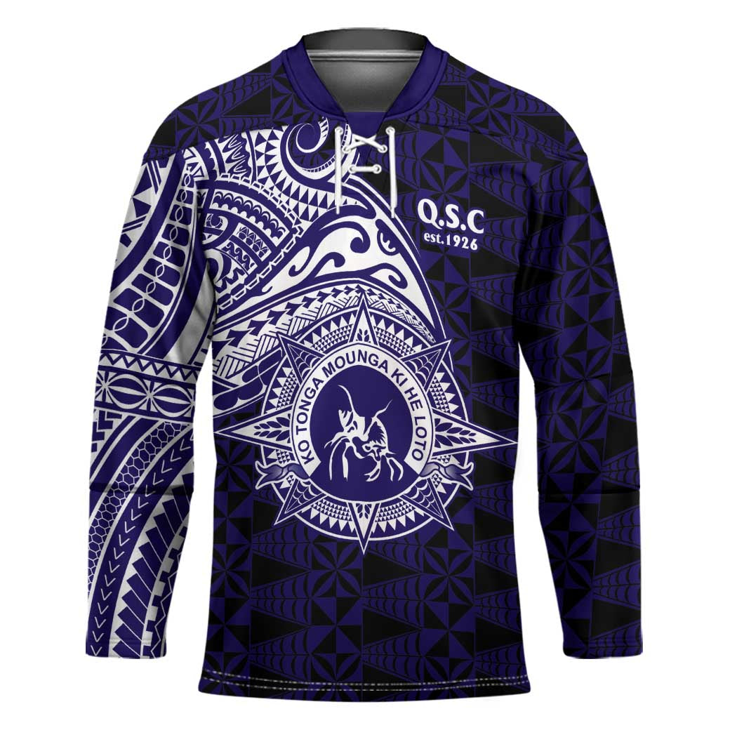 Tonga Queen Salote College 100th Years Hockey Jersey Est 1926 Tongan Ngatu Tapa - Polynesian Pride