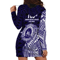Tonga Queen Salote College 100th Years Hoodie Dress Est 1926 Tongan Ngatu Tapa - Polynesian Pride