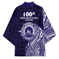 Tonga Queen Salote College 100th Years Kimono Est 1926 Tongan Ngatu Tapa - Polynesian Pride