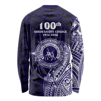 Tonga Queen Salote College 100th Years Long Sleeve Shirt Est 1926 Tongan Ngatu Tapa - Polynesian Pride