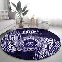 Tonga Queen Salote College 100th Years Round Carpet Est 1926 Tongan Ngatu Tapa - Polynesian Pride