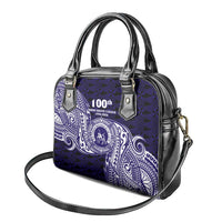 Tonga Queen Salote College 100th Years Shoulder Handbag Est 1926 Tongan Ngatu Tapa - Polynesian Pride
