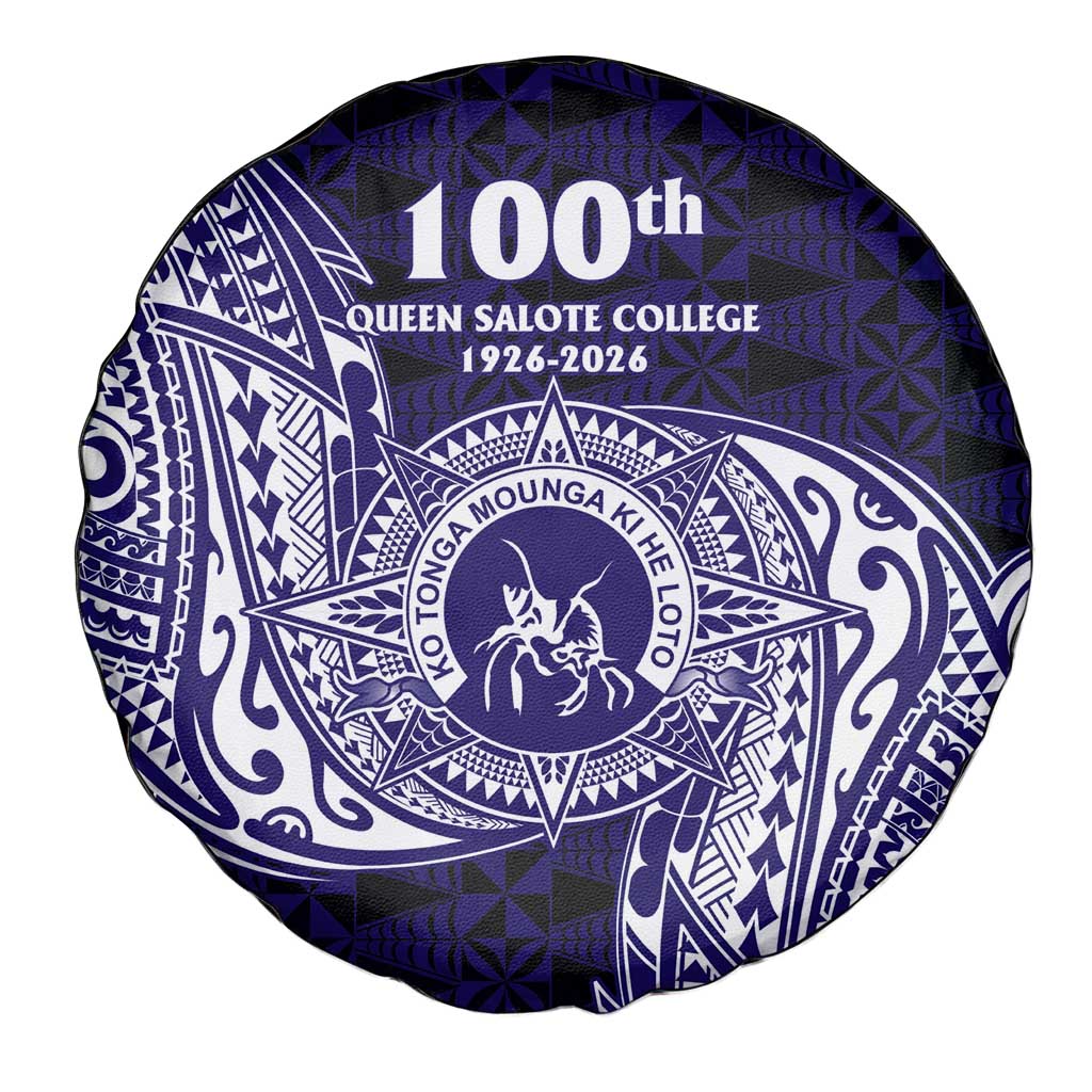 Tonga Queen Salote College 100th Years Spare Tire Cover Est 1926 Tongan Ngatu Tapa - Polynesian Pride