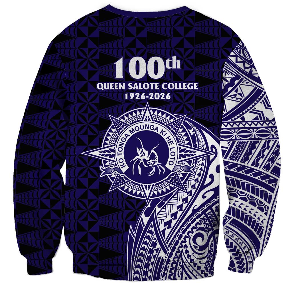 Tonga Queen Salote College 100th Years Sweatshirt Est 1926 Tongan Ngatu Tapa - Polynesian Pride