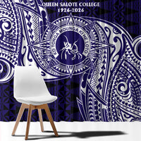 Tonga Queen Salote College 100th Years Window Curtain Est 1926 Tongan Ngatu Tapa - Polynesian Pride