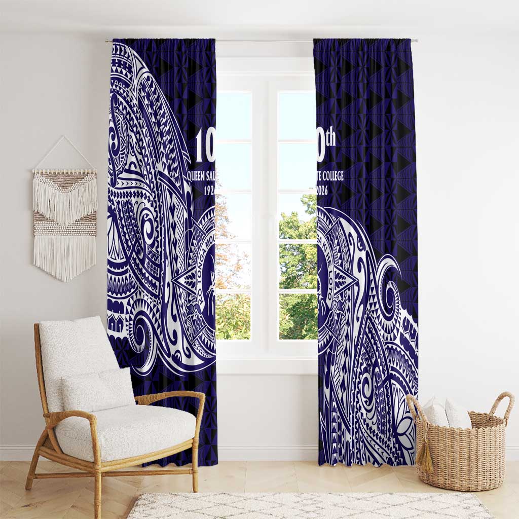 Tonga Queen Salote College 100th Years Window Curtain Est 1926 Tongan Ngatu Tapa - Polynesian Pride