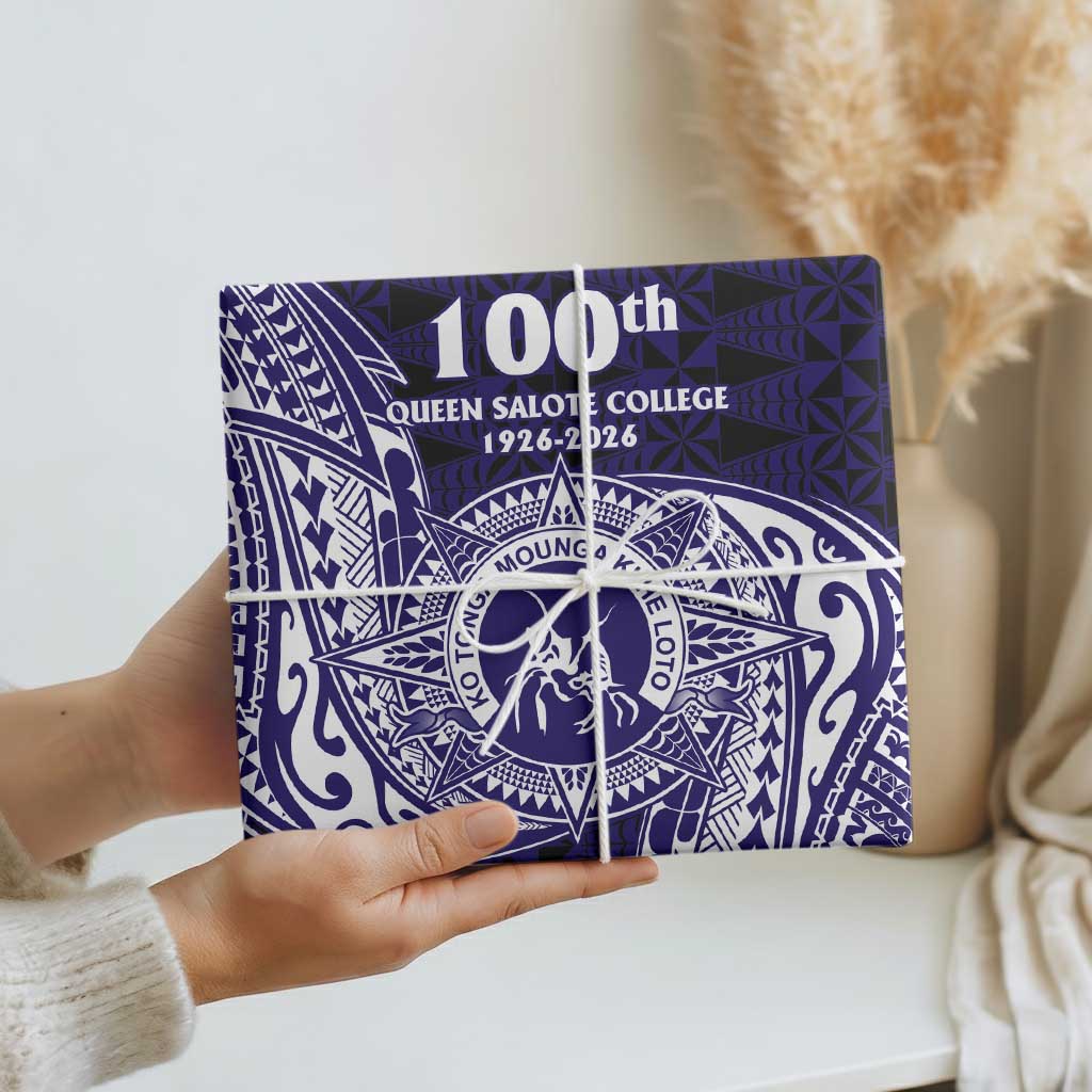 Tonga Queen Salote College 100th Years Wrapping Paper Est 1926 Tongan Ngatu Tapa - Polynesian Pride