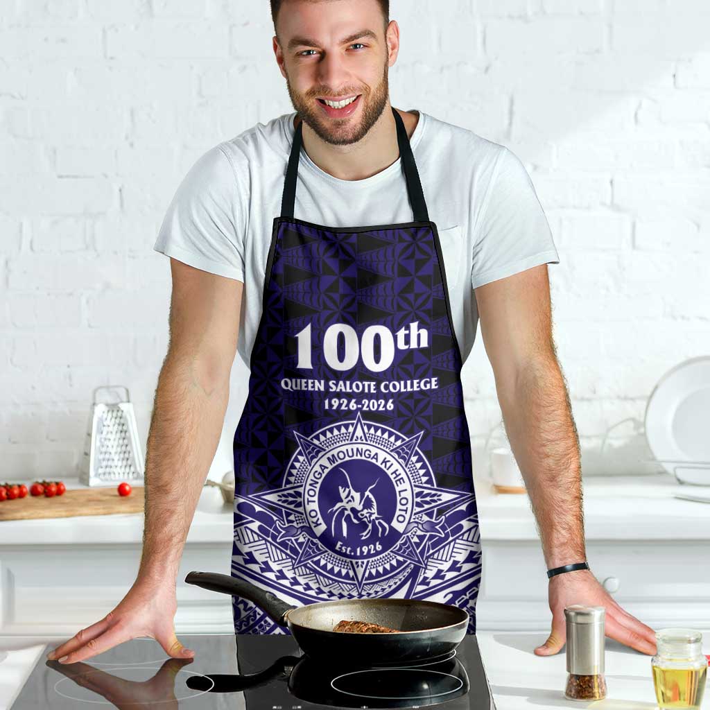 Tonga Queen Salote College 100th Years Apron Blue Tonga Kupesi Uniquely Pacific Art - Polynesian Pride