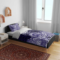 Tonga Queen Salote College 100th Years Bedding Set Blue Tonga Kupesi Uniquely Pacific Art - Polynesian Pride