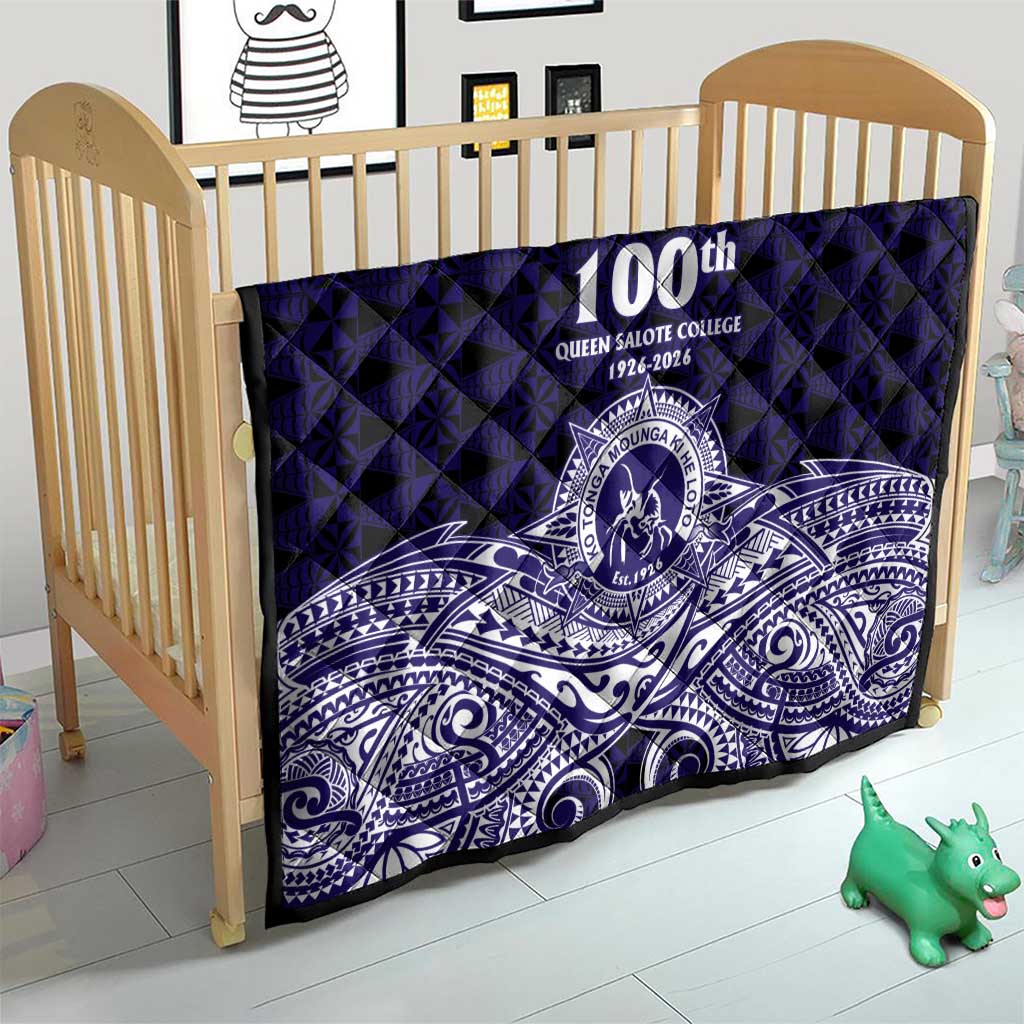 Tonga Queen Salote College 100th Years Quilt Blue Tonga Kupesi Uniquely Pacific Art - Polynesian Pride