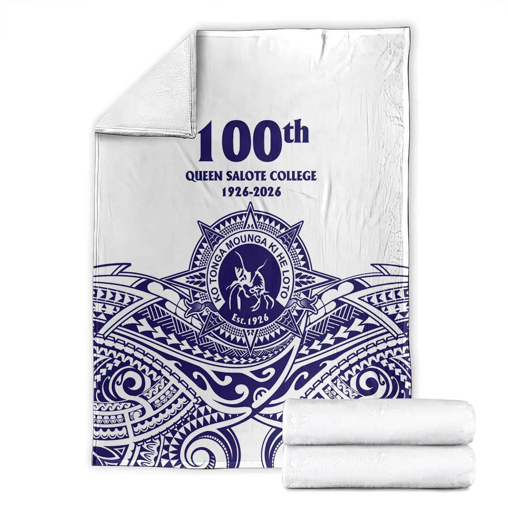 Tonga Queen Salote College 100th Years Blanket White Tonga Kupesi Uniquely Pacific Art LT9 - Polynesian Pride