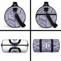 Tonga Queen Salote College 100th Years Duffle Bag White Tonga Kupesi Uniquely Pacific Art