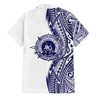 Tonga Queen Salote College 100th Years Family Matching Short Sleeve Bodycon Dress and Hawaiian Shirt White Tonga Kupesi Uniquely Pacific Art LT9 - Polynesian Pride