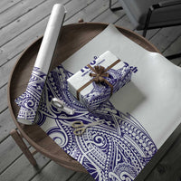 Tonga Queen Salote College 100th Years Wrapping Paper White Tonga Kupesi Uniquely Pacific Art - Polynesian Pride