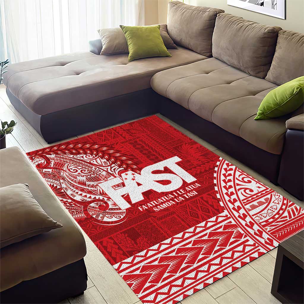 Samoa FAST Area Rug Samoan Motif Patterns LT9 - Polynesian Pride