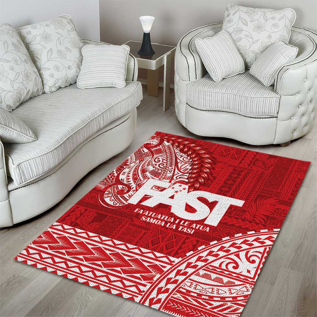 Samoa FAST Area Rug Samoan Motif Patterns LT9 - Polynesian Pride